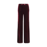 Forte_Forte Bordeaux Viscose Flared Pants